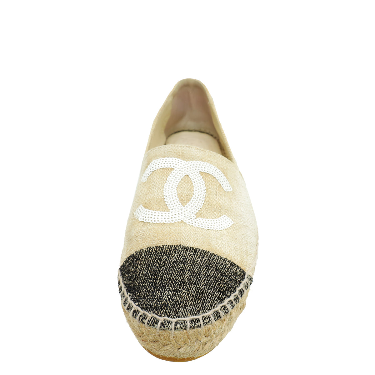 Chanel Bicolor CC Cap Espadrille 40