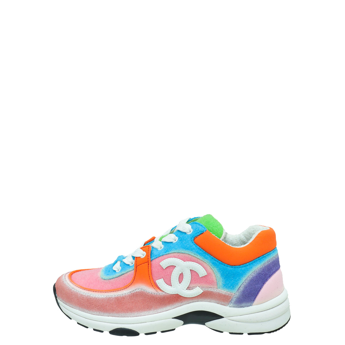Chanel Multicolor CC Trainer Sneaker 37.5