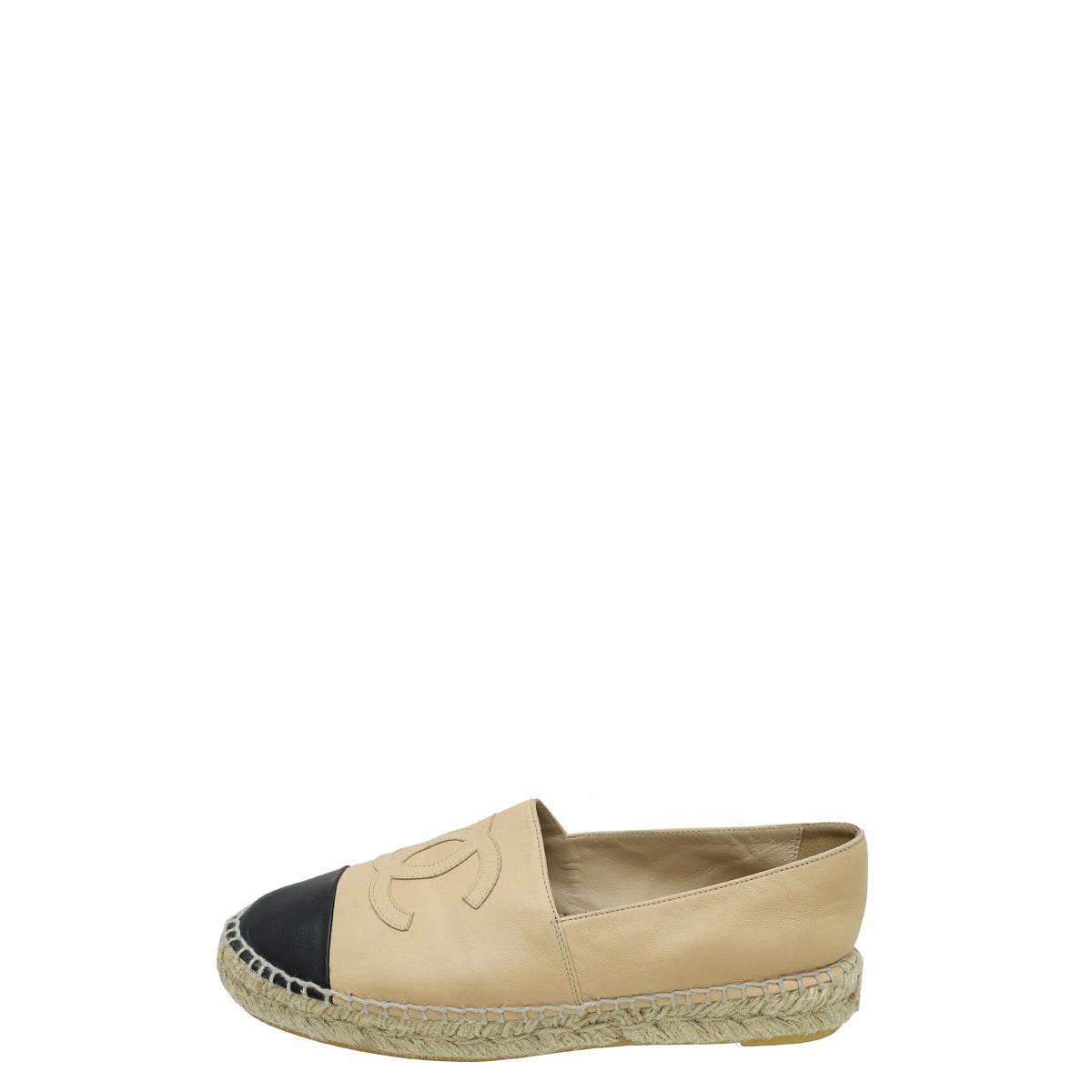 Chanel Bicolor CC Cap Toe Espadrille 38