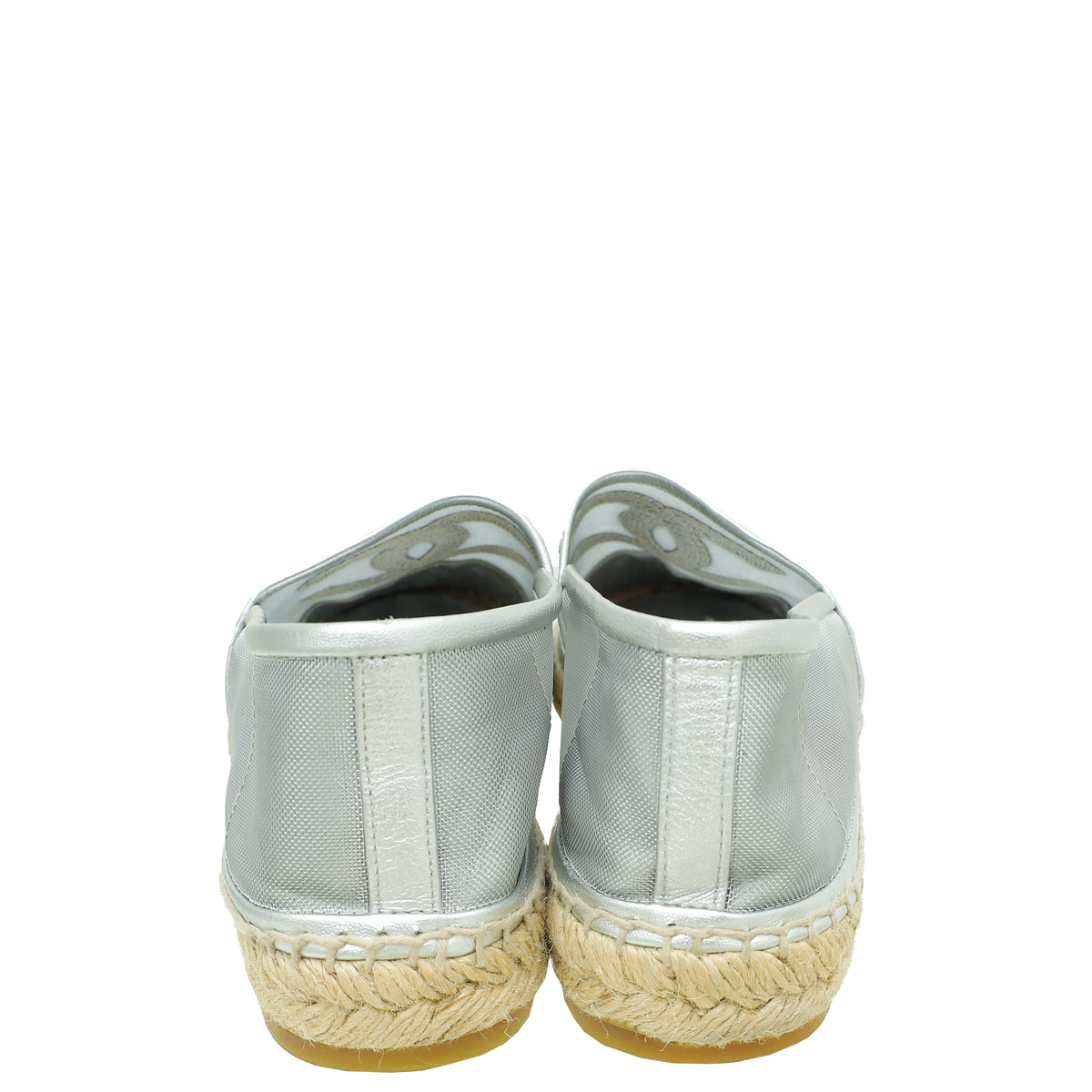 Chanel Bicolor 40 CC Cap Toe Mesh Embellished Espadrille 40