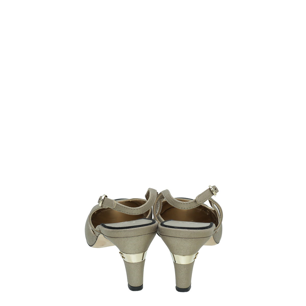Chanel Bicolor CC Cap Toe Slingback Pump 41