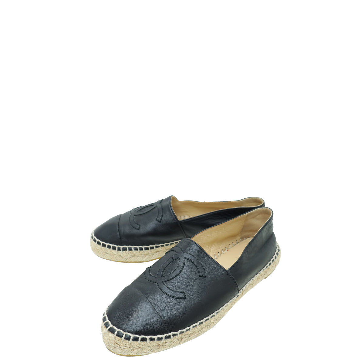 Chanel Black CC Espadrille 36