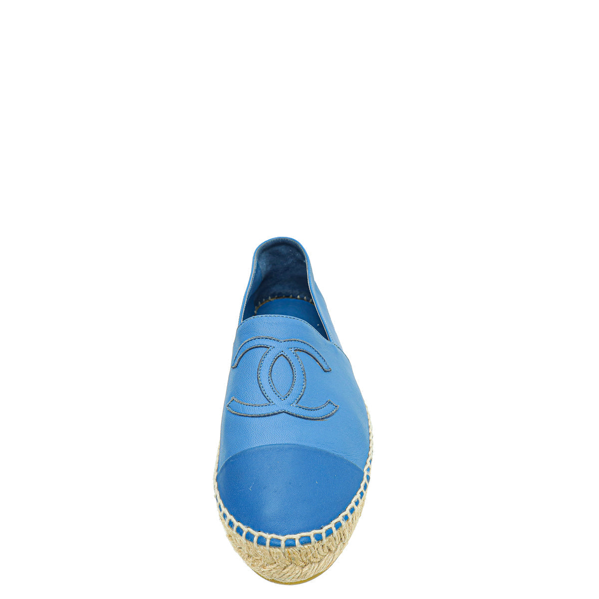 Chanel Blue CC Espadrille 37