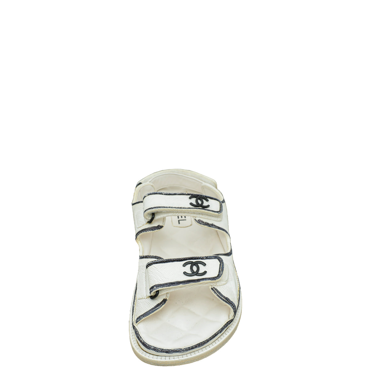 Chanel Bicolor Velcro CC Dad Sandals 39.5