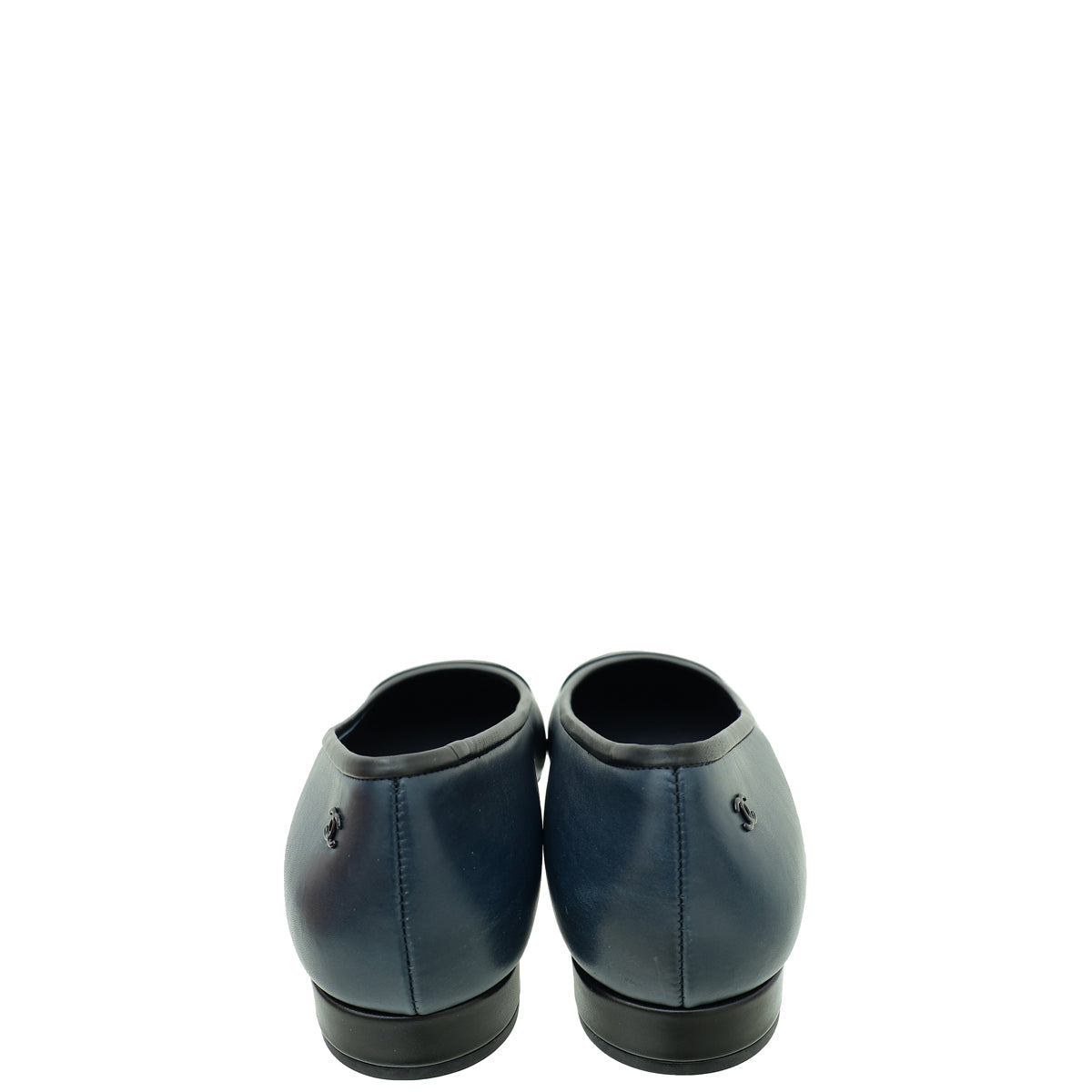 Chanel Bicolor CC Cap Toe Flat Ballerina 39.5