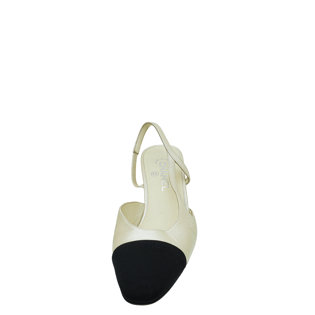 Chanel Bicolor CC Captoe Slingback Pump 41