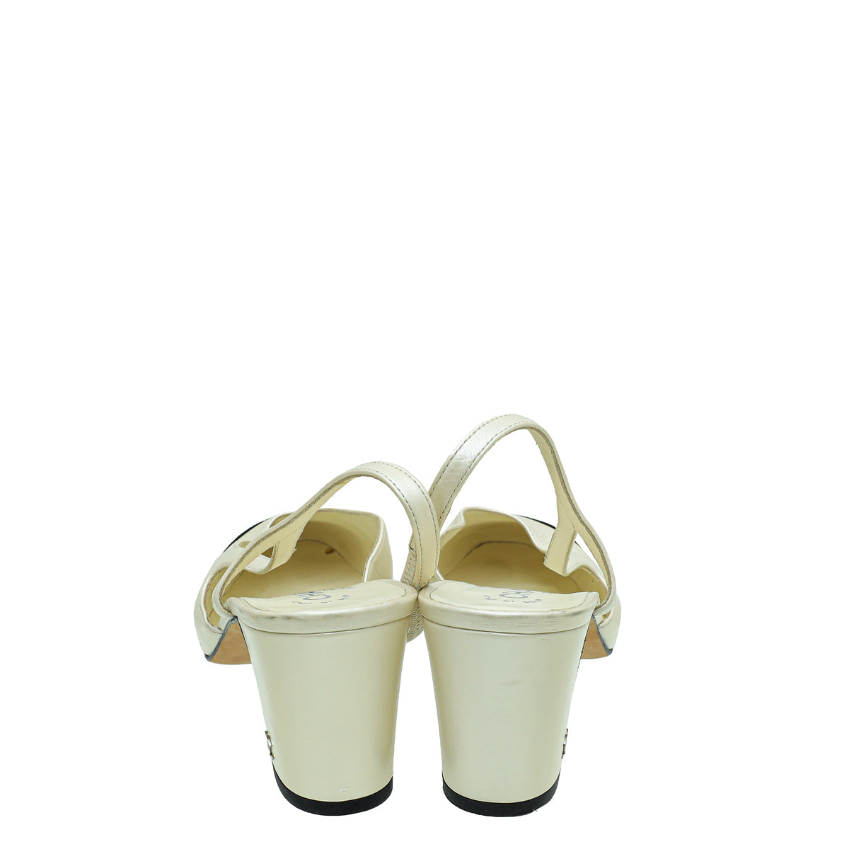 Chanel Bicolor CC Captoe Slingback Pump 41