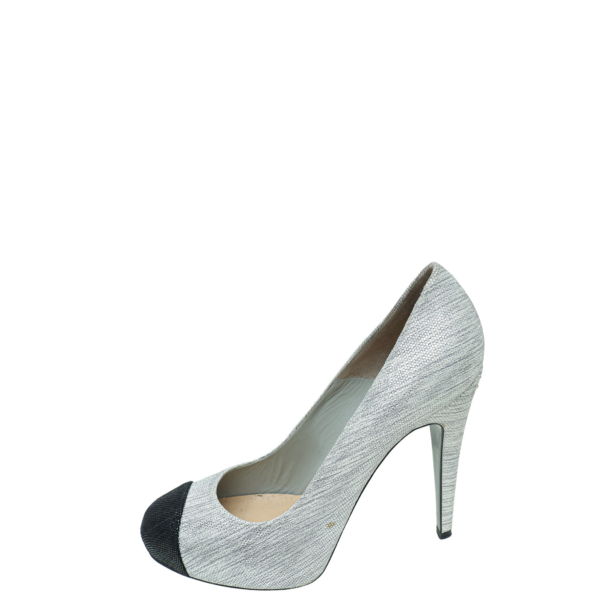 Chanel Cap Toe CC Crystal Pump 40