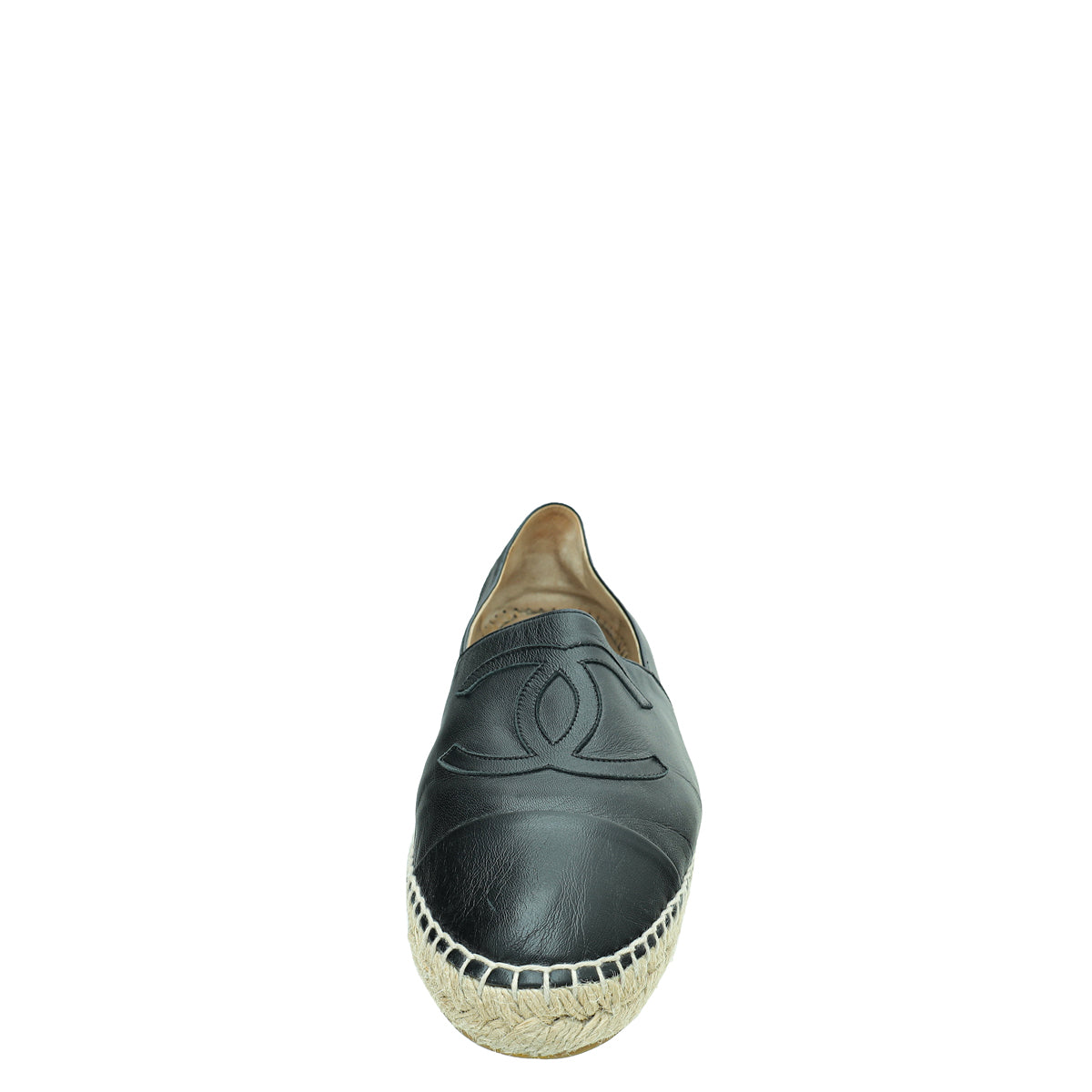 Chanel Black CC Espadrille 41