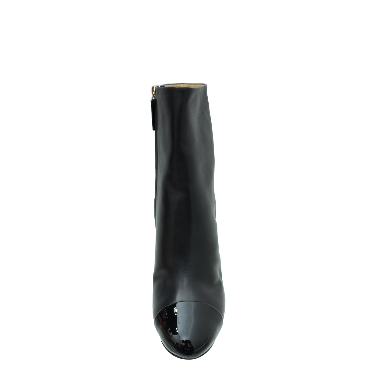 Chanel Black CC Cap Toe Ankle Boot 41