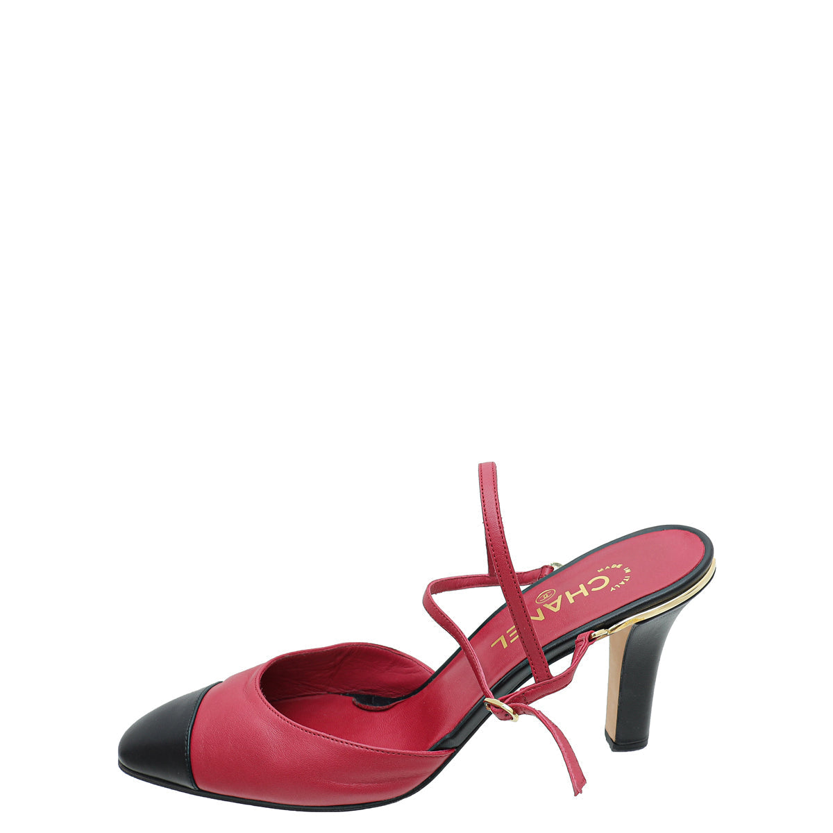 Chanel Bicolor CC Cap Toe Slingback Pump 42