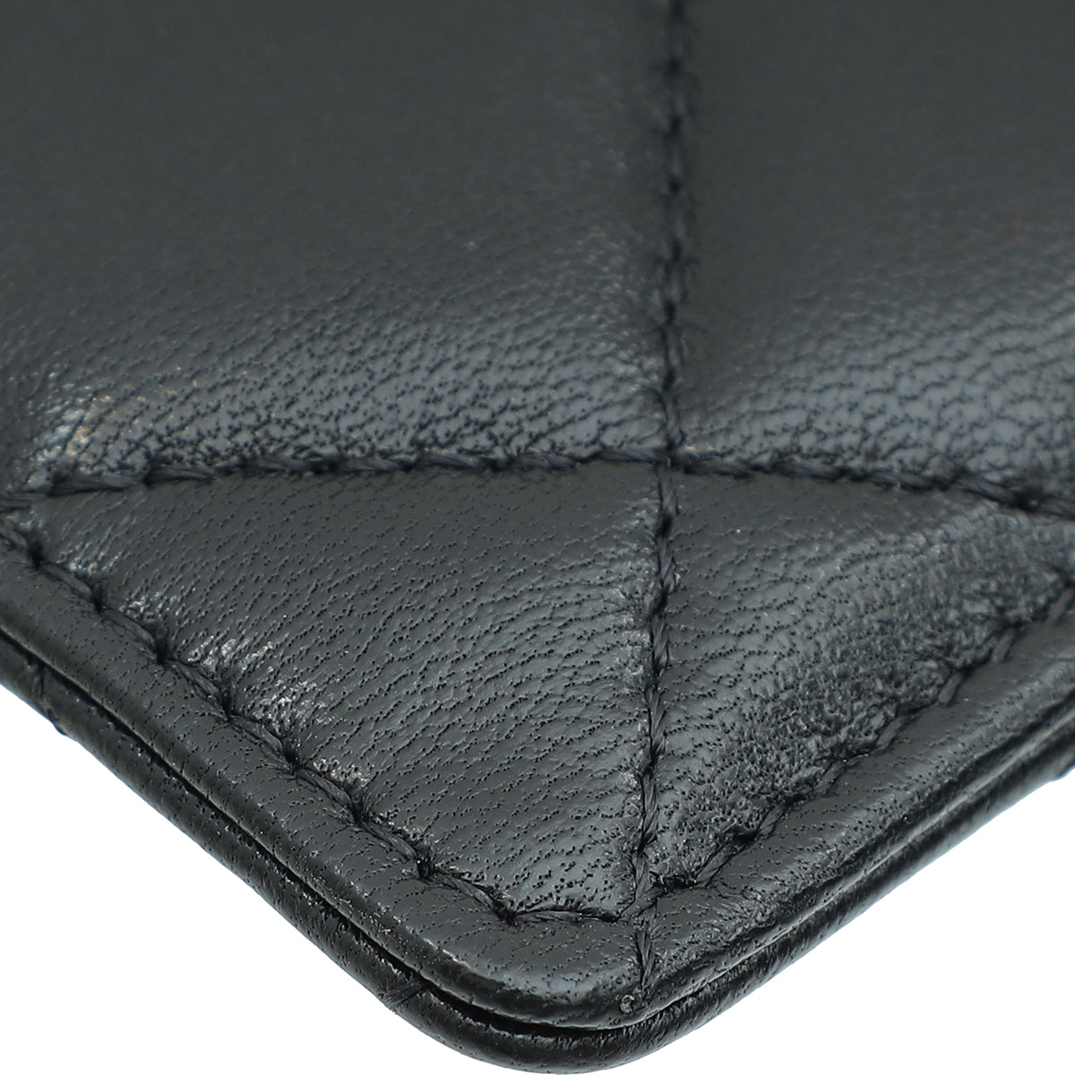 Chanel Black CC Chanel 19 Card Holder on Chain