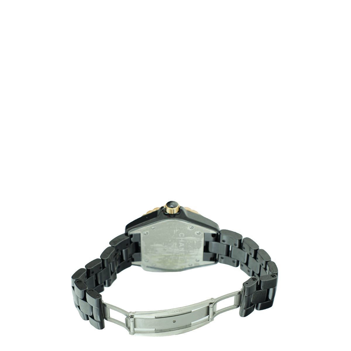Chanel Black/Yellow Gold J12 Ceramic 38mm Quartz Watch