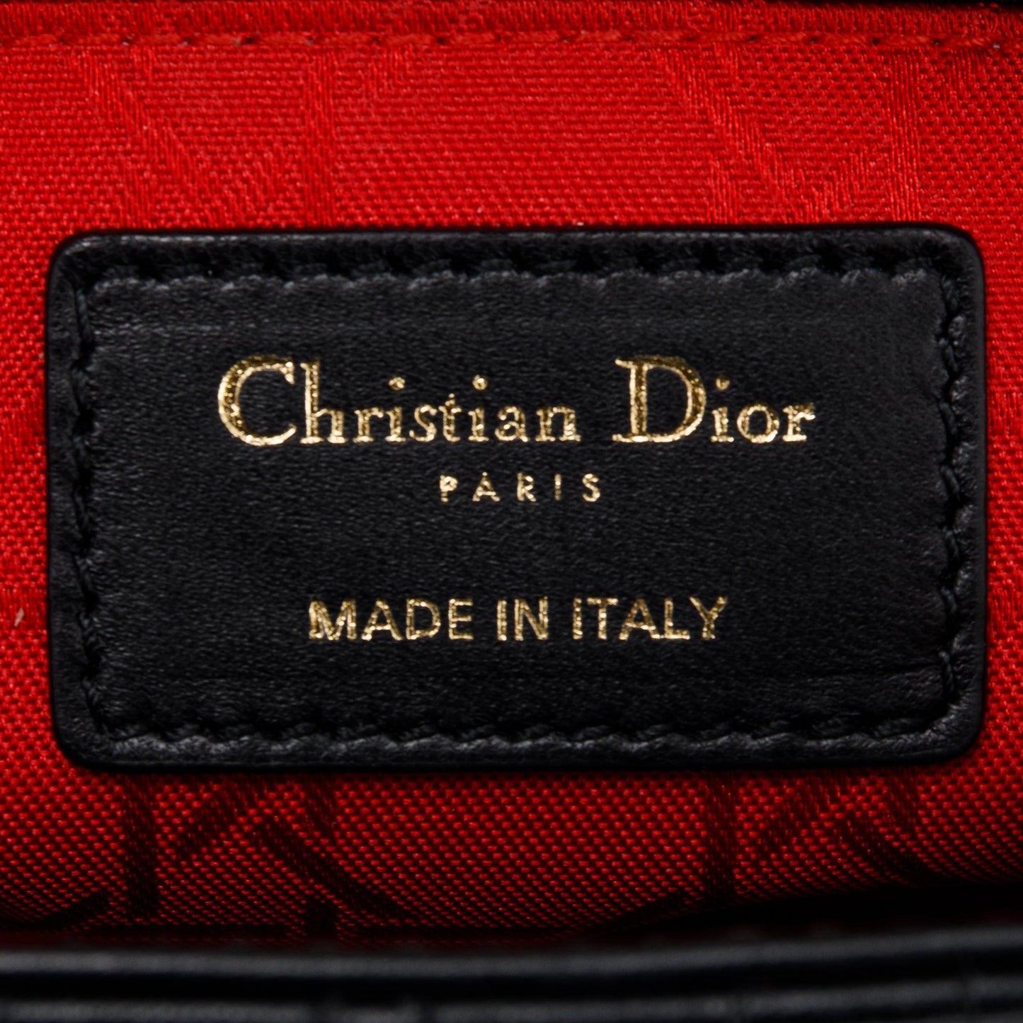 Christian Dior 2020 Small Black Lady Dior Bag
