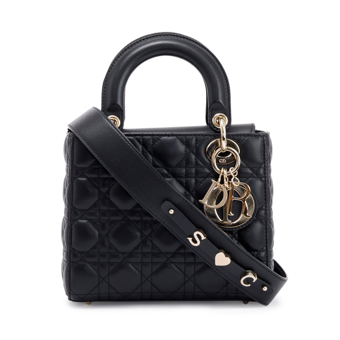 Christian Dior 2020 Small Black Lady Dior Bag