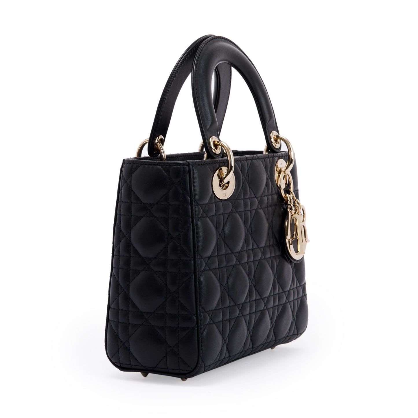 Christian Dior 2020 Small Black Lady Dior Bag