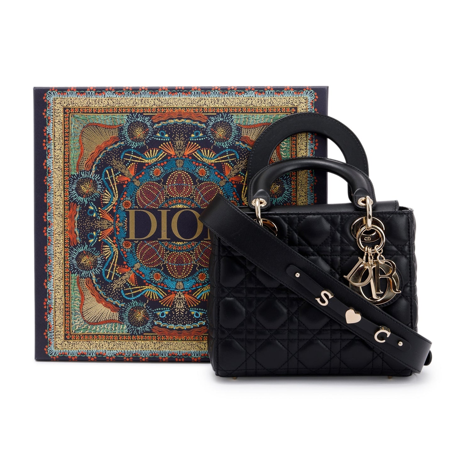 Christian Dior 2020 Small Black Lady Dior Bag