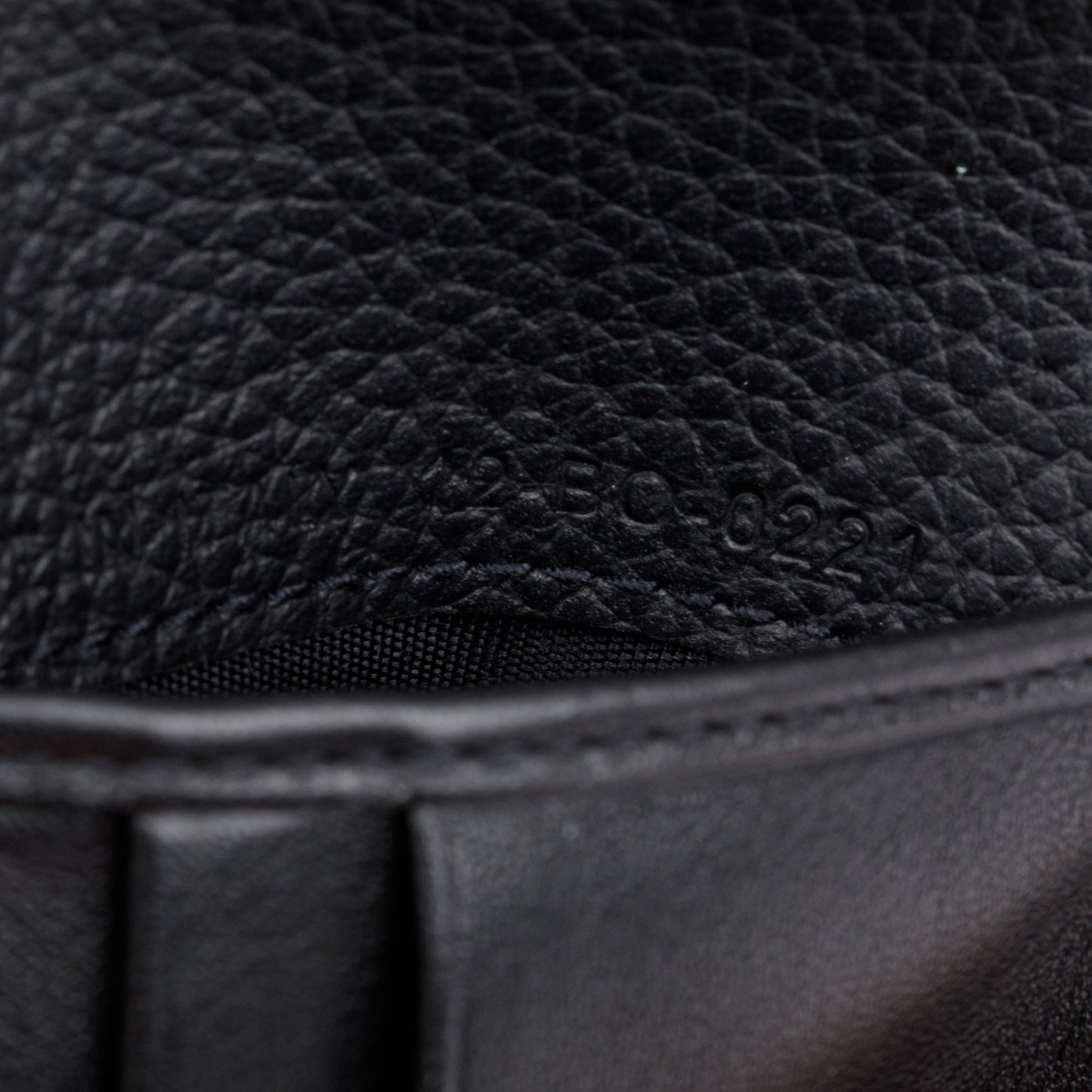 Christian Dior 2021 Black Grained Leather CD Icon Bifold Wallet