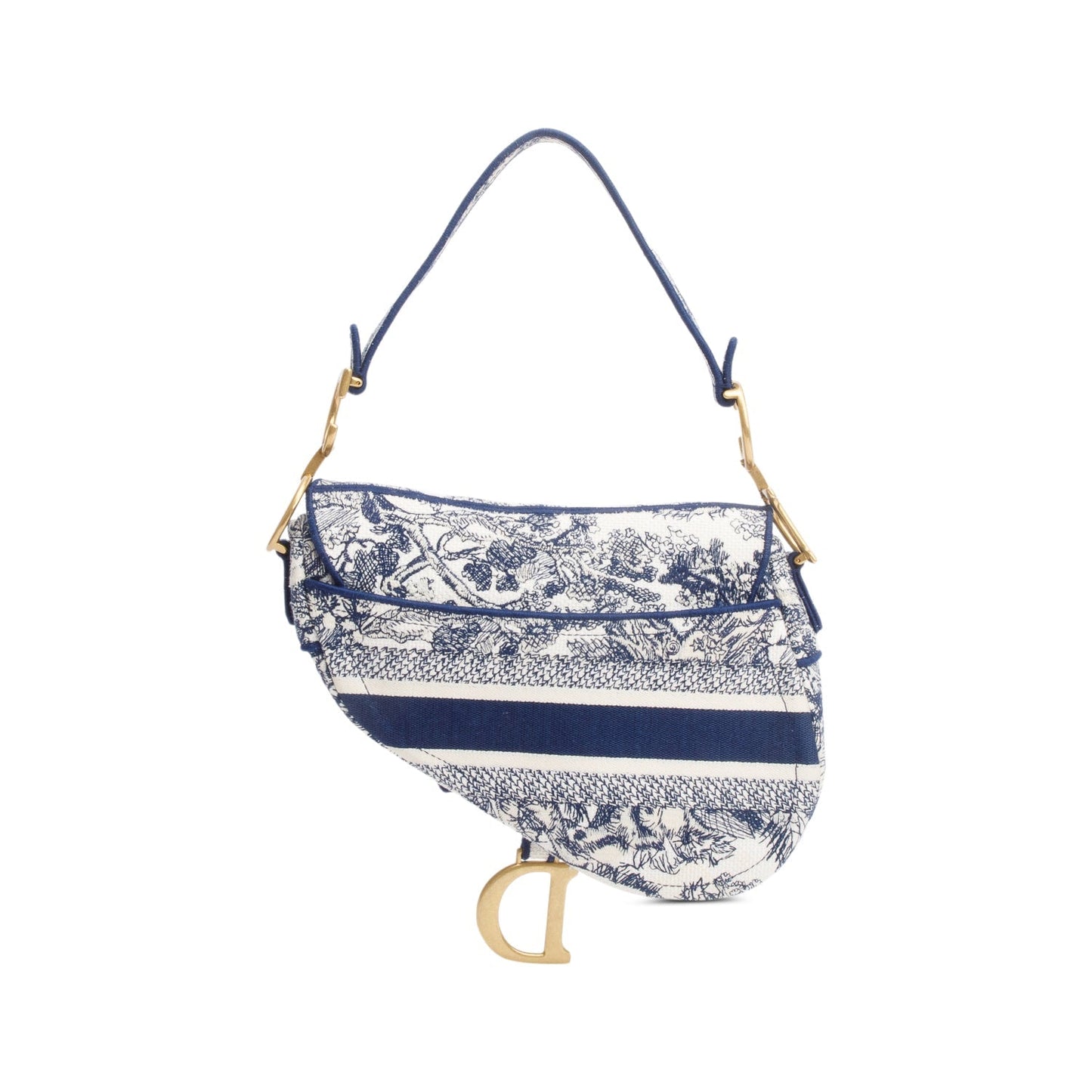 Christian Dior 2021 Toile de Jouy Medium Saddle Bag