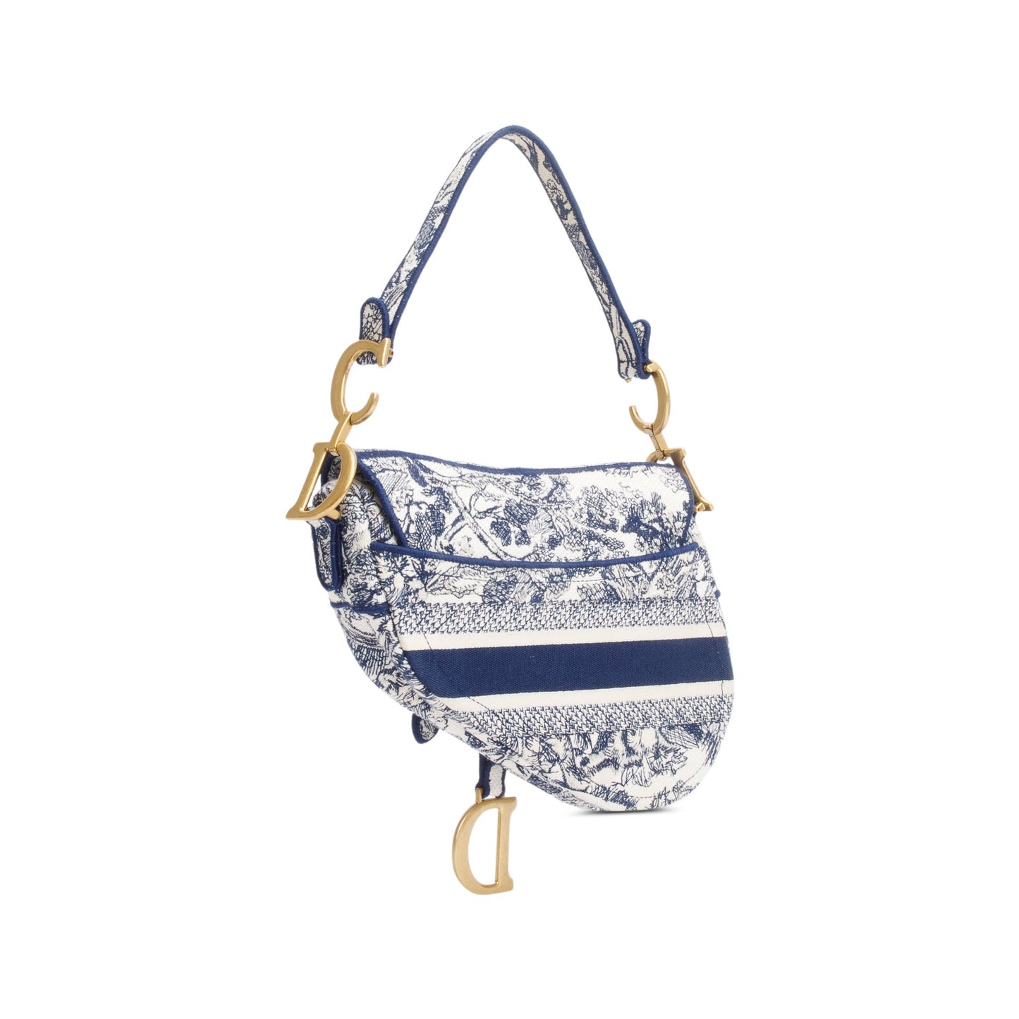 Christian Dior 2021 Toile de Jouy Medium Saddle Bag