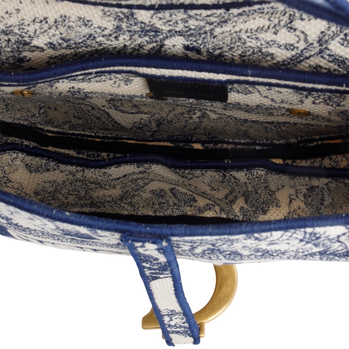 Christian Dior 2021 Toile de Jouy Medium Saddle Bag