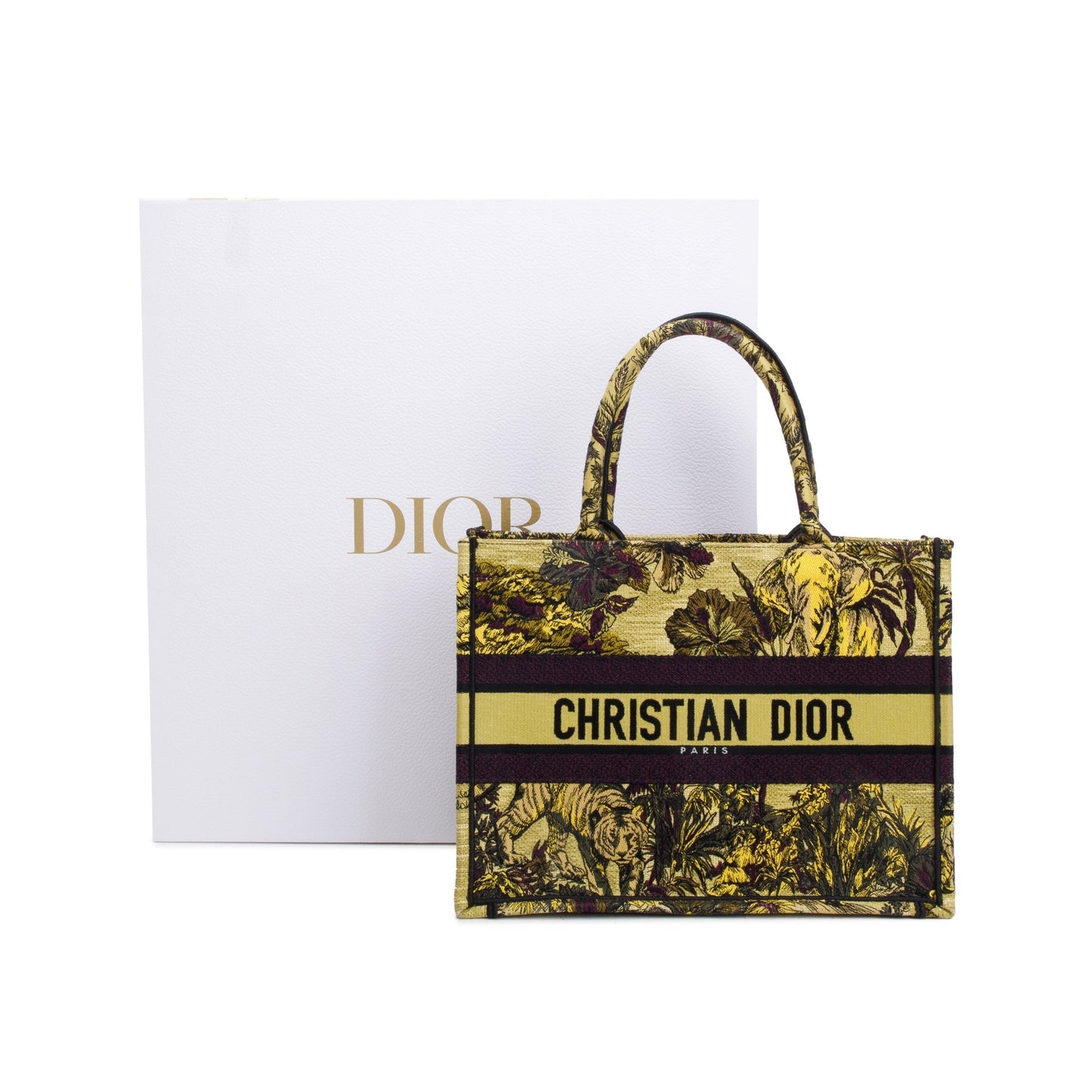 Christian Dior 2023 Medium Toile de Jouy Voyage Embroidery Canvas Book Tote