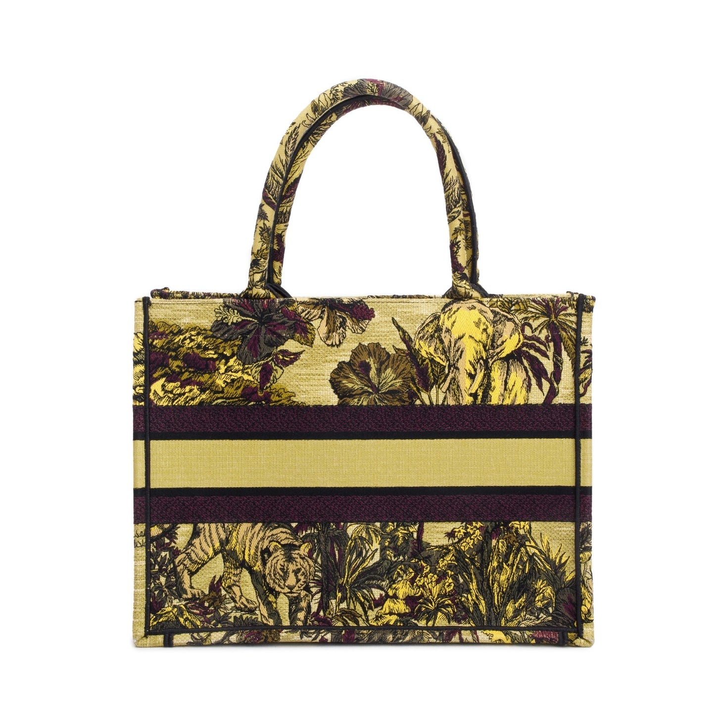 Christian Dior 2023 Medium Toile de Jouy Voyage Embroidery Canvas Book Tote