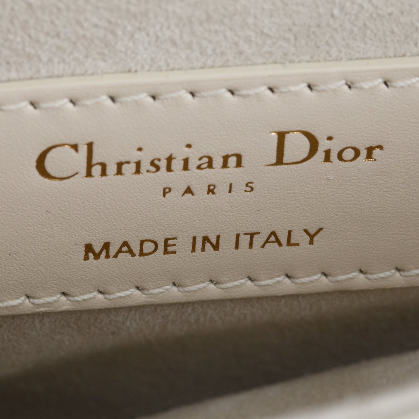 Christian Dior 2024 Black & White Calfskin Leather Mini Saddle Bag