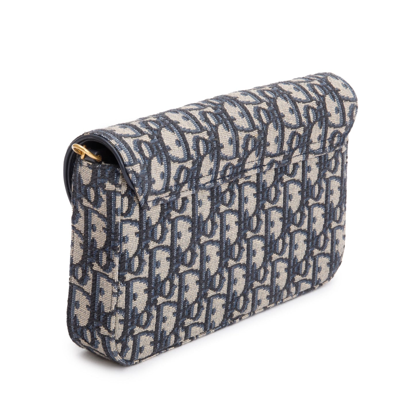 Christian Dior 2024 Oblique Jacquard Saddle Pouch with Chain