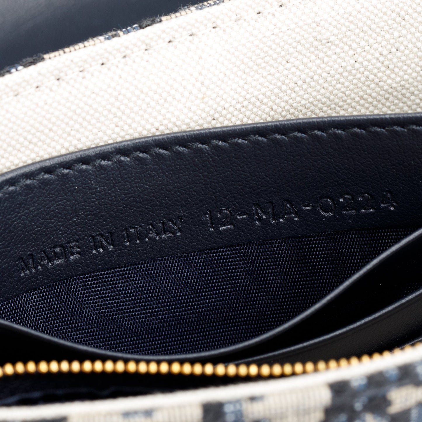 Christian Dior 2024 Oblique Jacquard Saddle Pouch with Chain