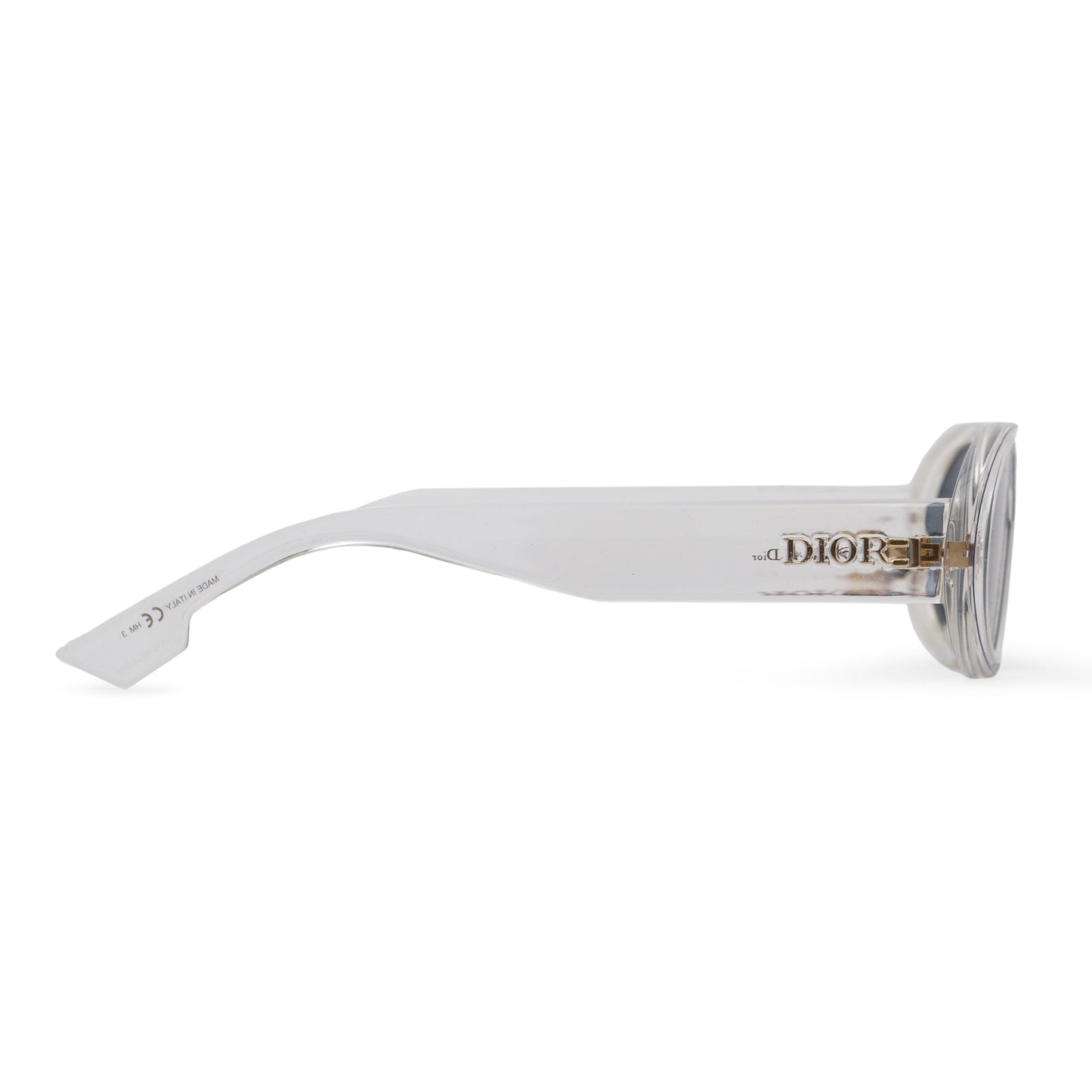 Christian Dior 900A9 Oblique Clear Acetate Sunglasses