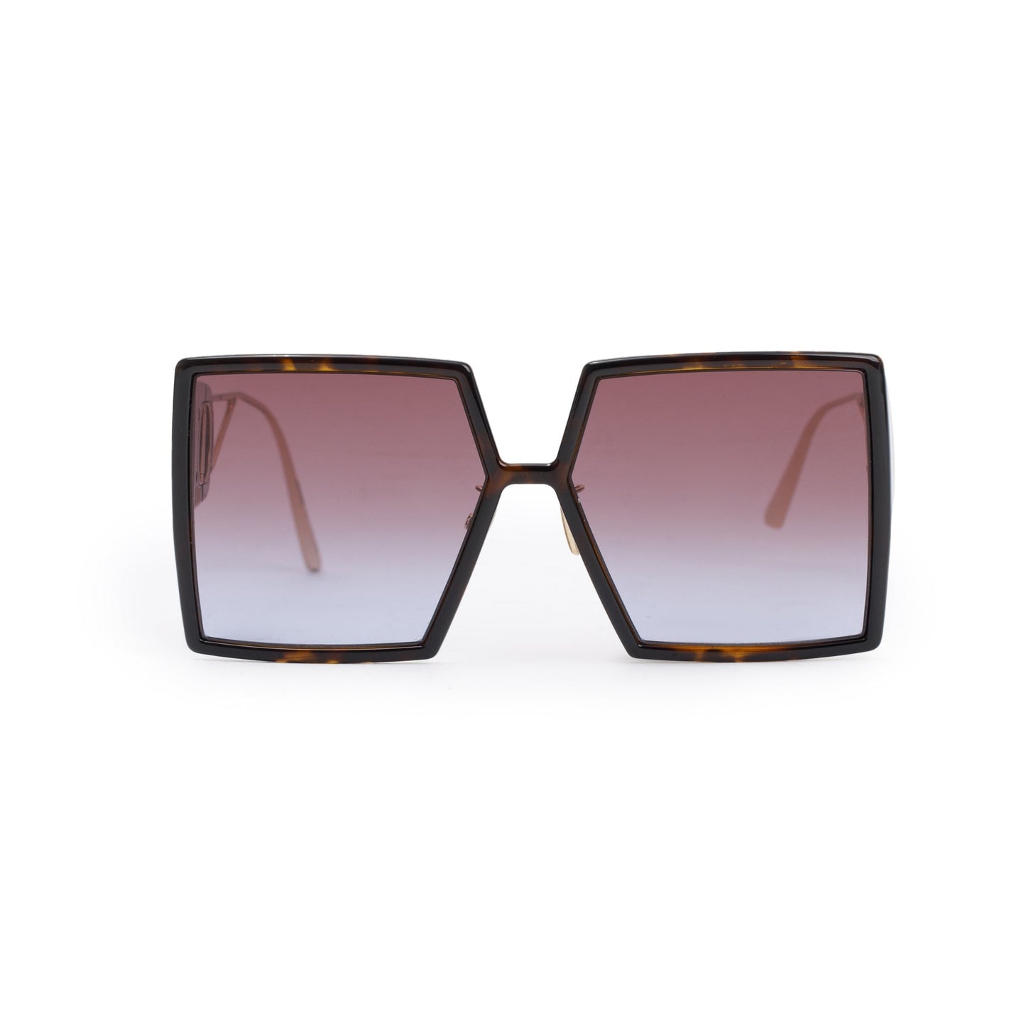 Christian Dior Black Acetate 30montaigne SU Oversized Square Sunglasses