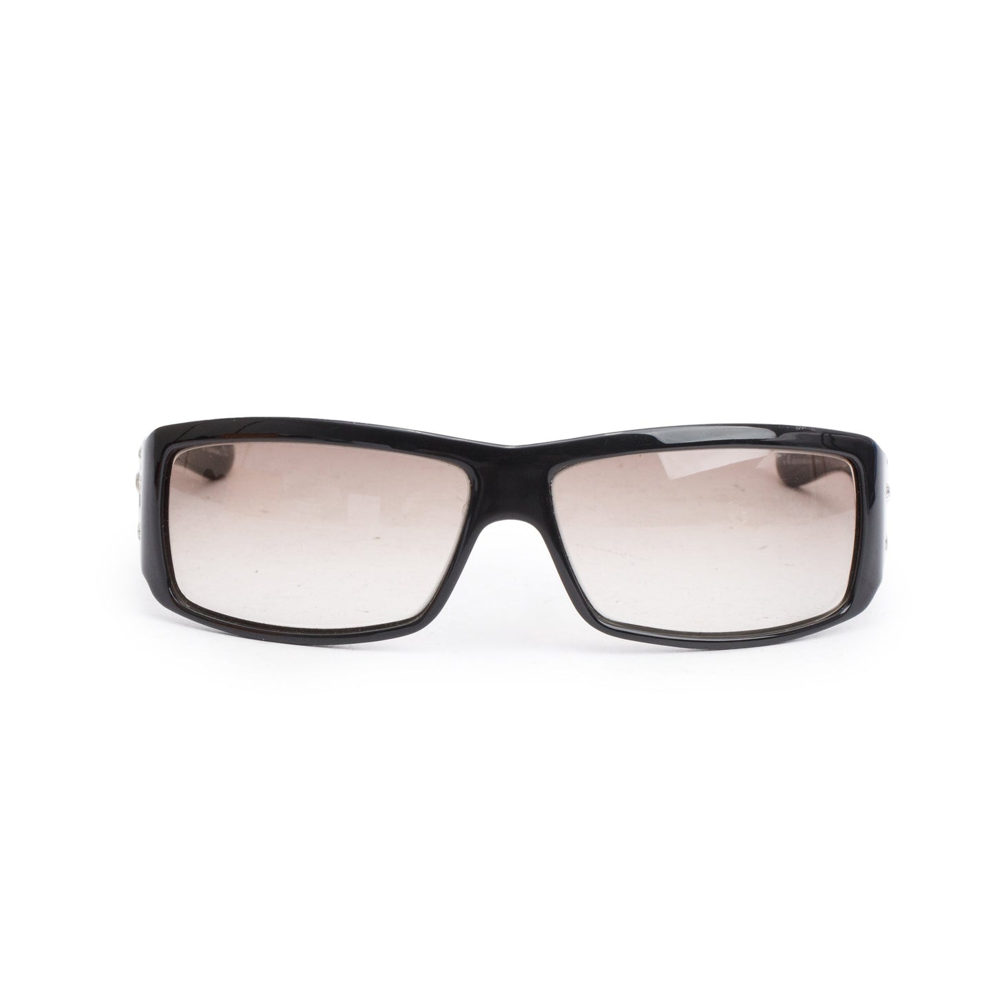 Christian Dior Black Acetate Crystal DiorSparkling Rectangular Sunglasses