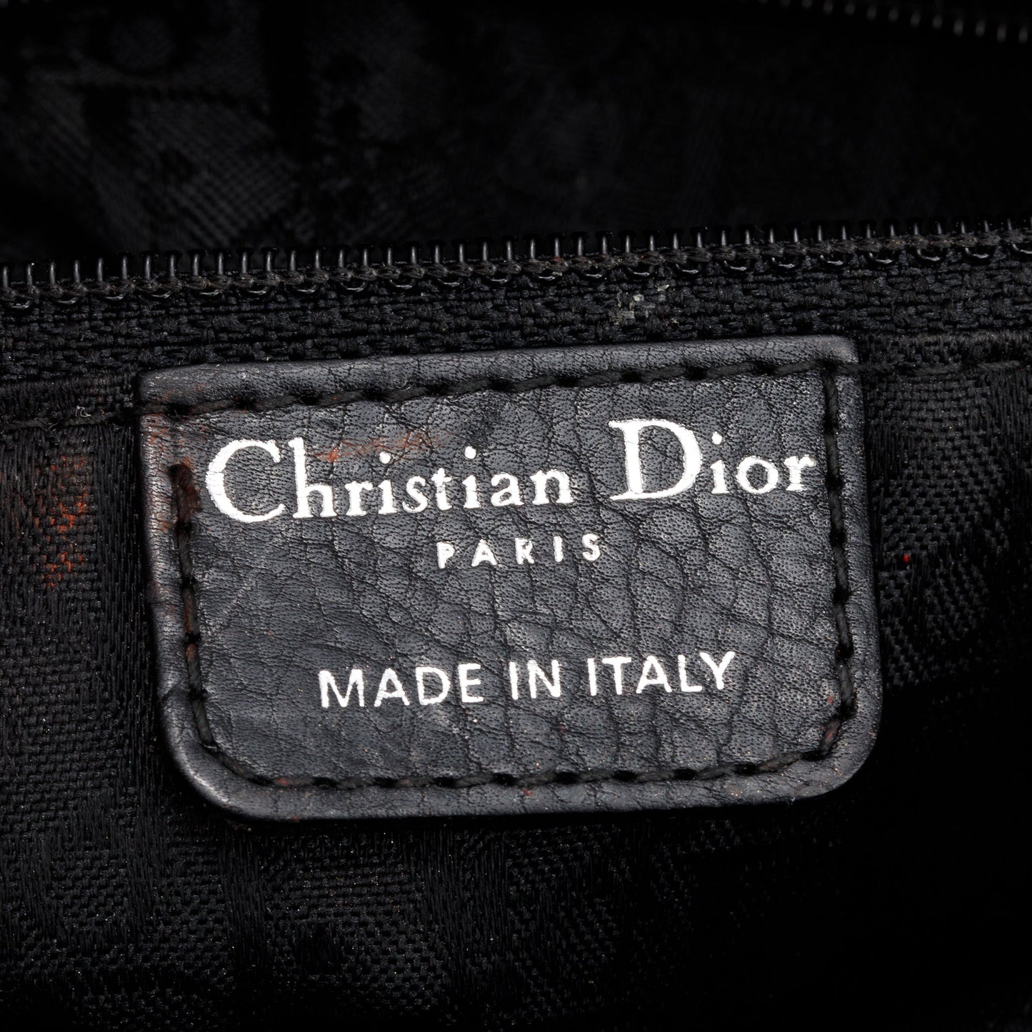 Christian Dior Black Calfskin Cannage Leather Small East West Lady Dior Bag
