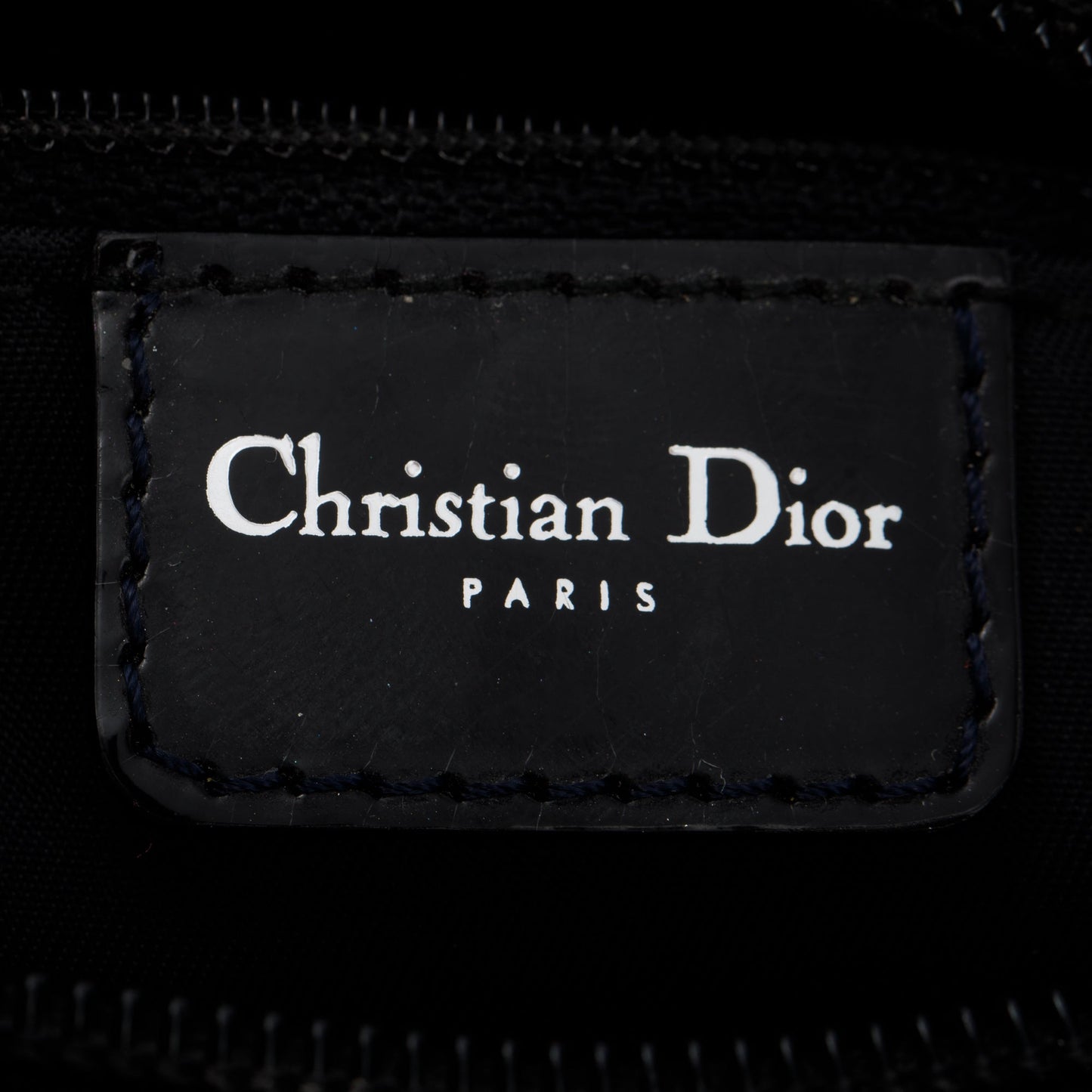 Christian Dior Black Ultimate Embossed Patent Leather Medium Lady Dior Bag