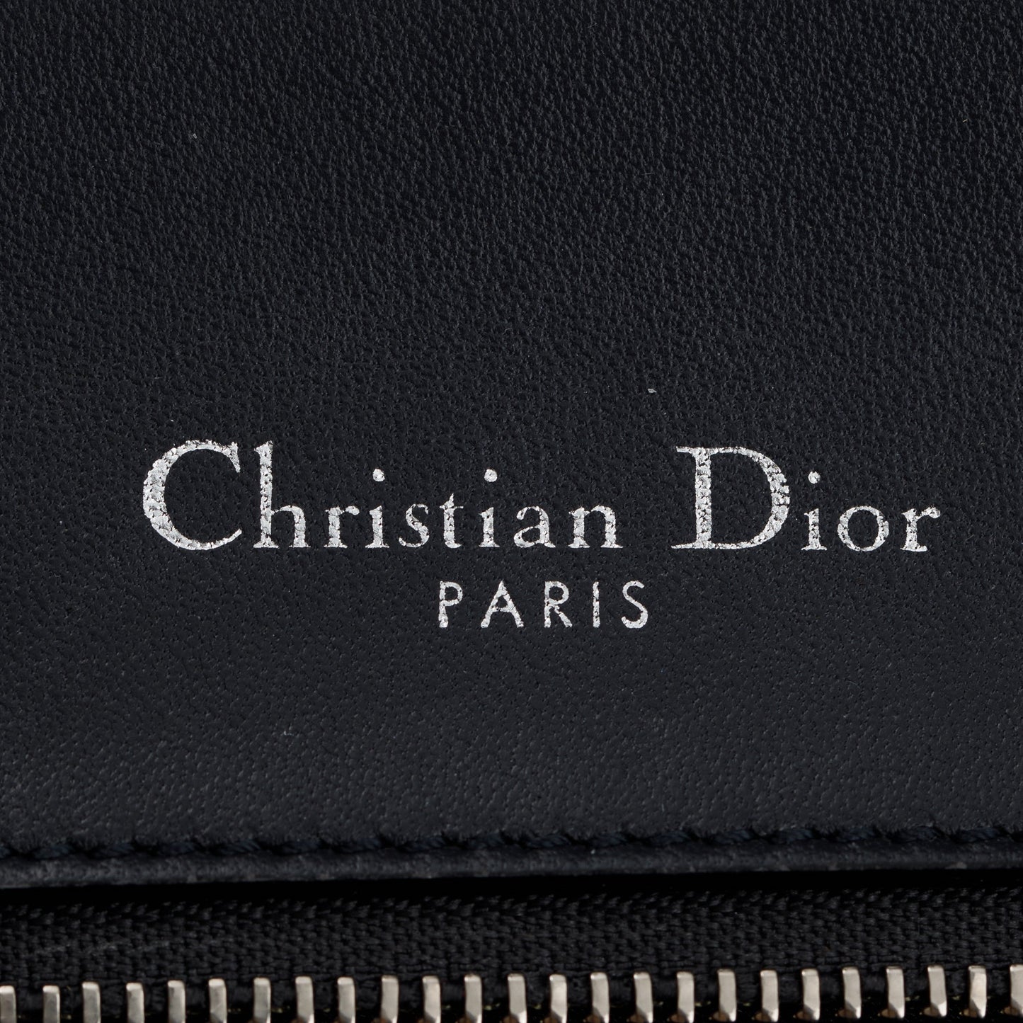 Christian Dior Large Silver Metallic Microcannage Diorama Shoulder Bag