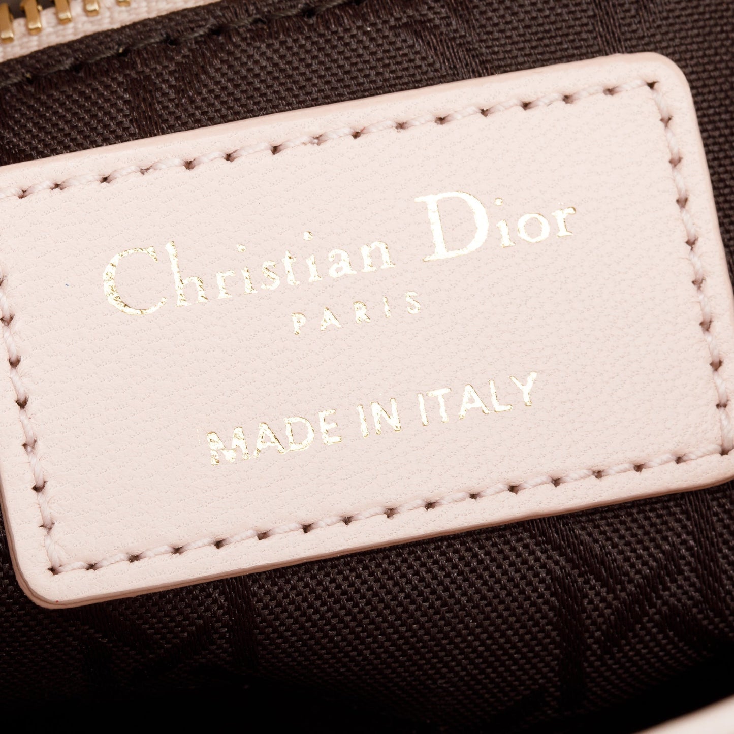 Christian Dior Pink Cannage Lambskin Leather Small Lady Dior My AbCDior Bag