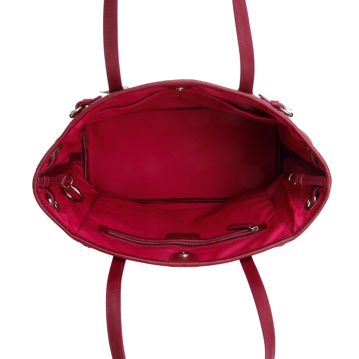 Christian Dior Purple Cannage Panarea Shopping Tote