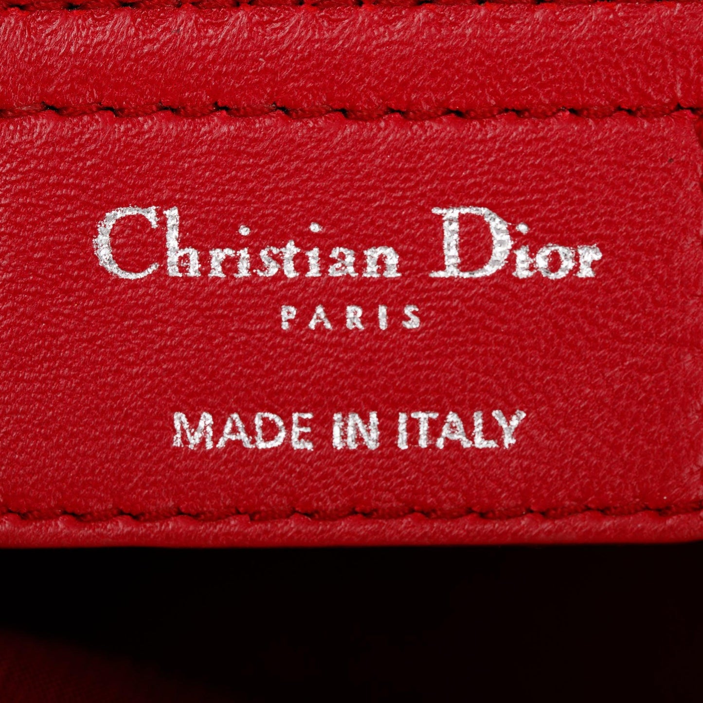 Christian Dior Red Cannage Calfskin Leather Medium Lady Dior Soft Shopping Tote