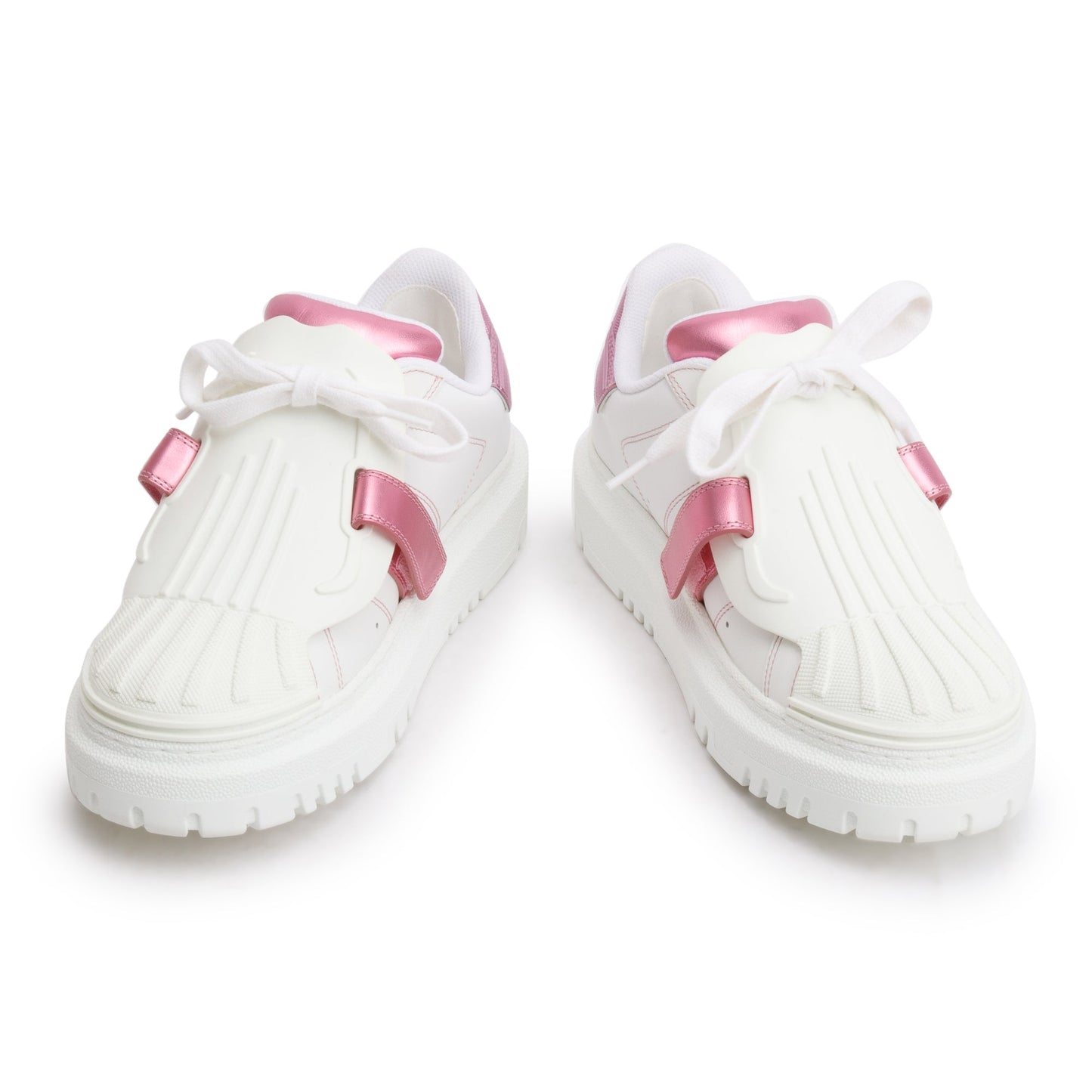 Christian Dior White Leather/Rubber ID Sneakers, Size 36