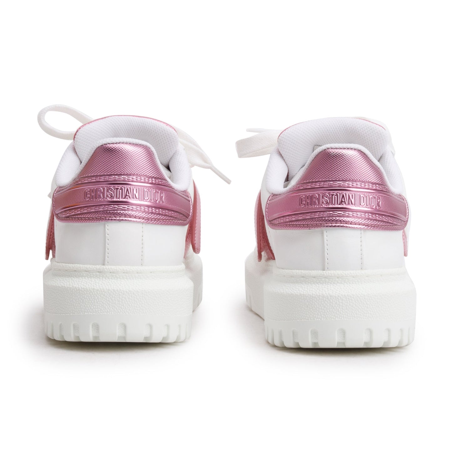 Christian Dior White Leather/Rubber ID Sneakers, Size 36