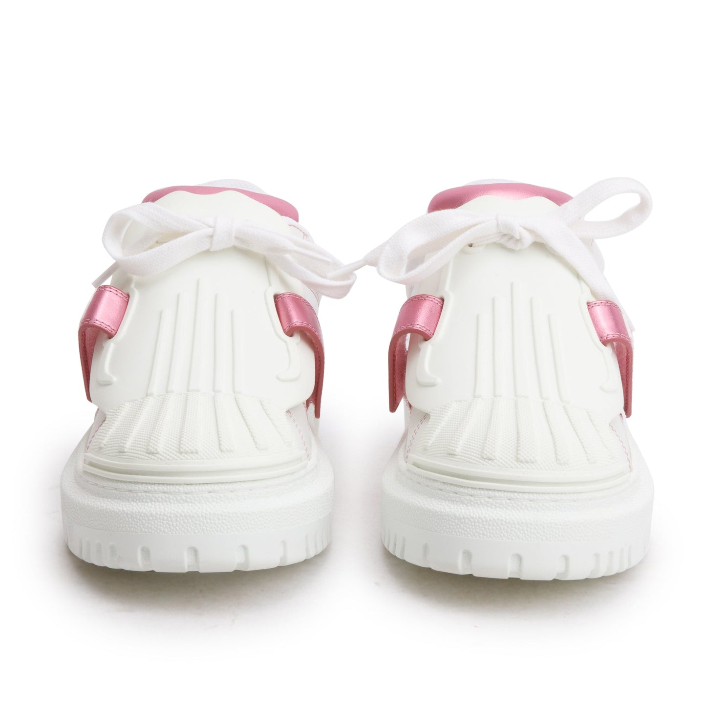 Christian Dior White Leather/Rubber ID Sneakers, Size 36