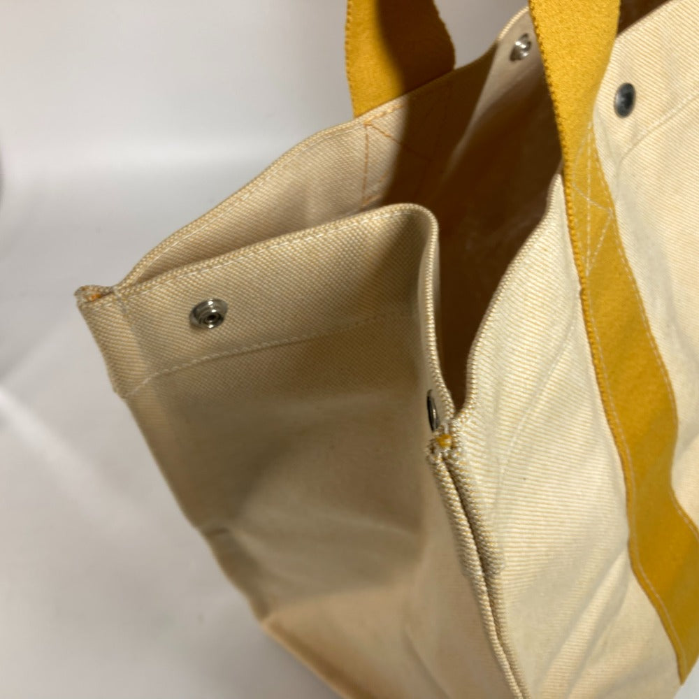 HERMES Shoulder Bag canvas yellow Bora Bora GM Women  d