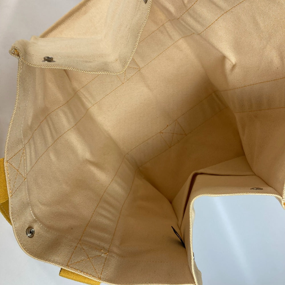 HERMES Shoulder Bag canvas yellow Bora Bora GM Women  d