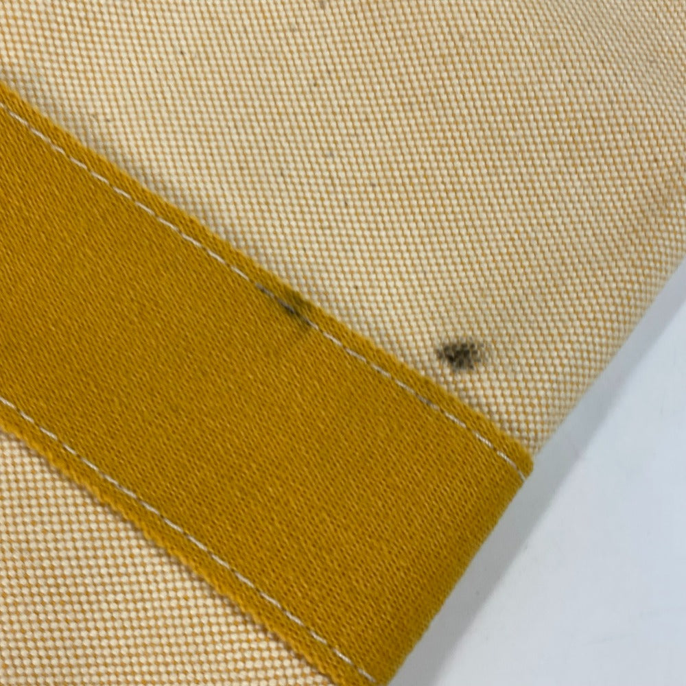 HERMES Shoulder Bag canvas yellow Bora Bora GM Women  d