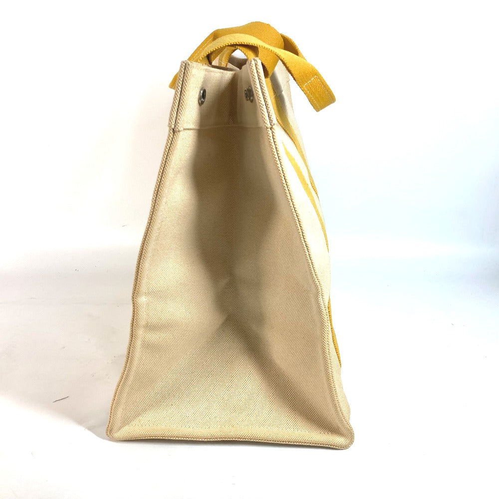 HERMES Shoulder Bag canvas yellow Bora Bora GM Women  d