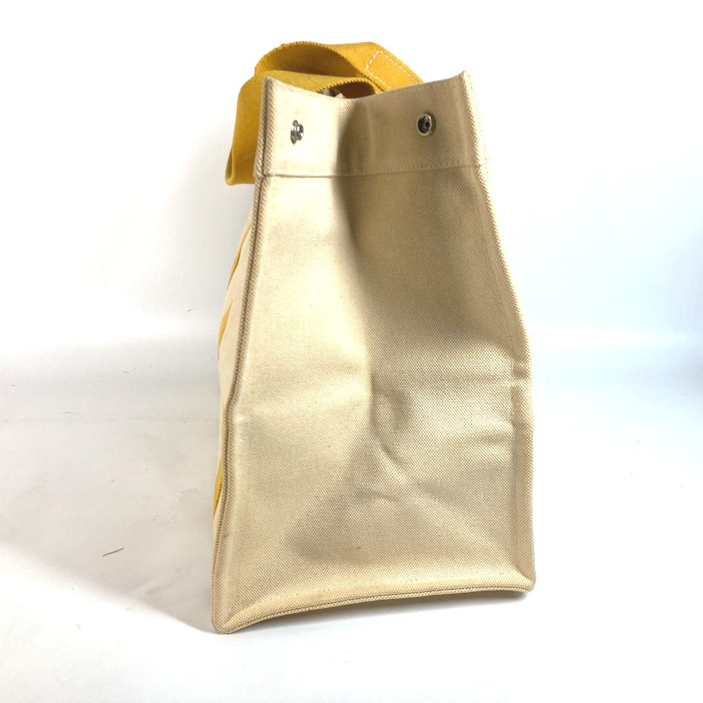 HERMES Shoulder Bag canvas yellow Bora Bora GM Women  d