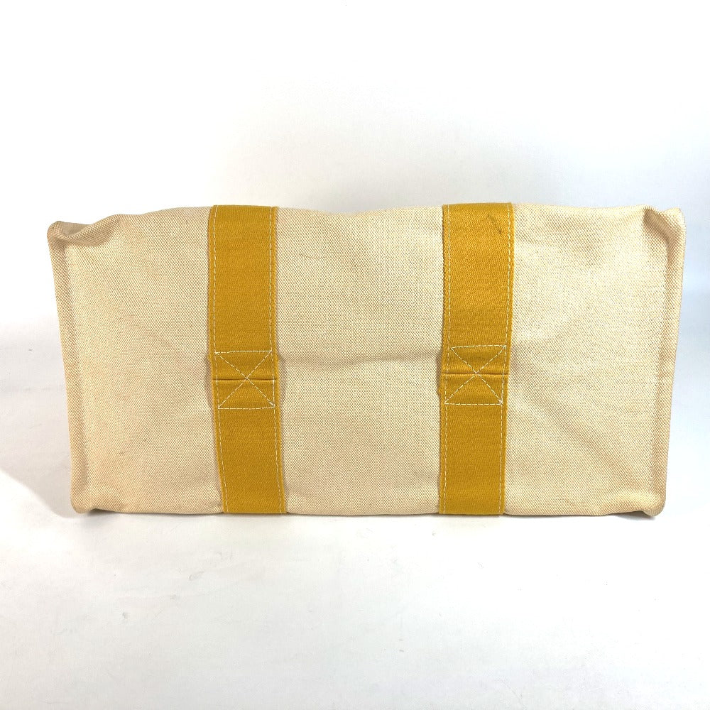 HERMES Shoulder Bag canvas yellow Bora Bora GM Women  d