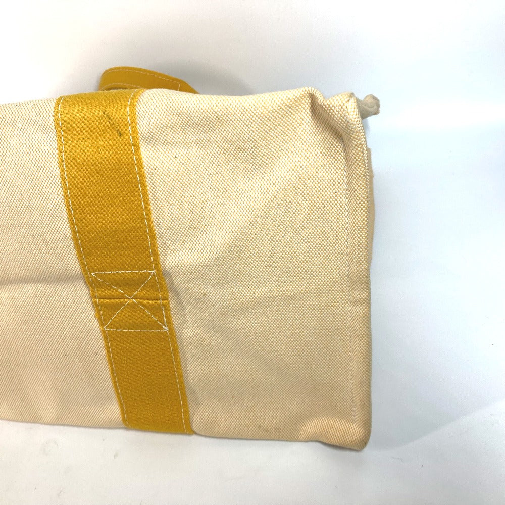 HERMES Shoulder Bag canvas yellow Bora Bora GM Women  d