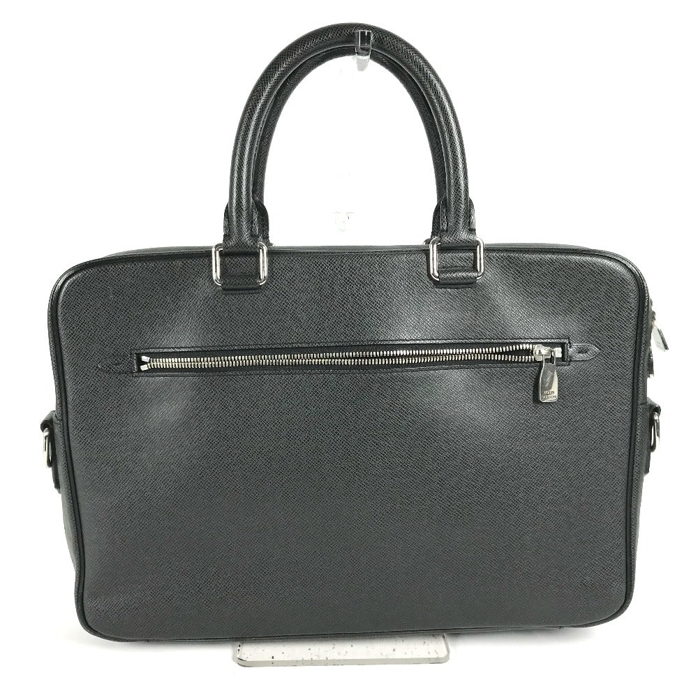 LOUIS VUITTON Business bag M30643 Taiga Leather black Taiga PortoDocument Business PDV mens  d
